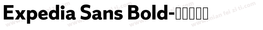 Expedia Sans Bold字体转换